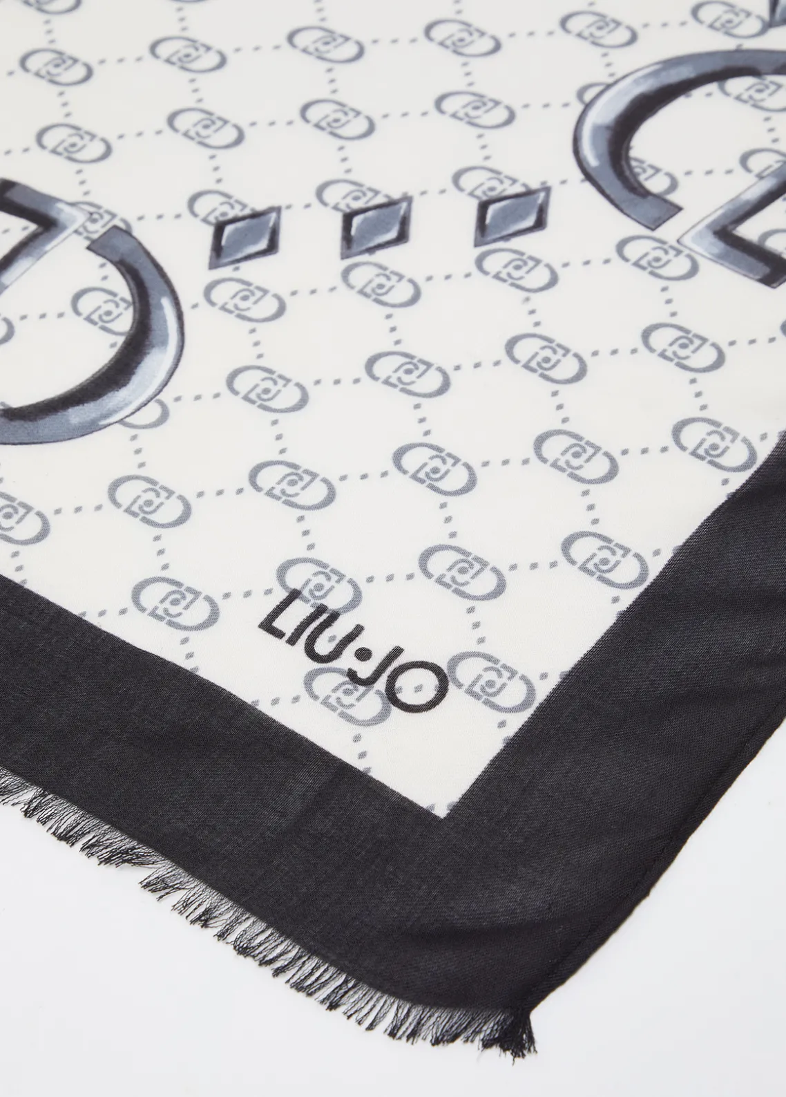 Liu Jo Estola con logotipo monograma-Mujer Bufandas Y Pañuelos