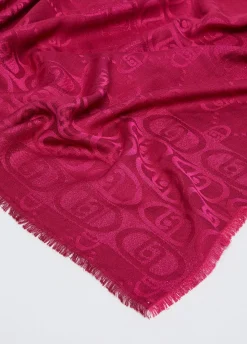 Liu Jo Estola jacquard con logotipo-Mujer Bufandas Y Pañuelos