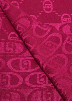 Liu Jo Estola jacquard con logotipo-Mujer Bufandas Y Pañuelos