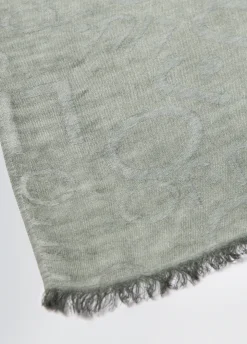 Liu Jo Estola jacquard con logotipo-Hombre Bufandas Y Gorros