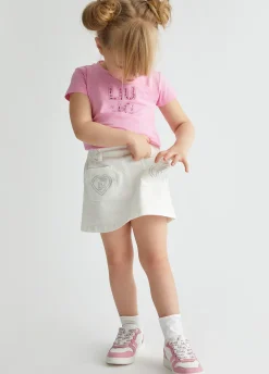 Liu Jo Falda de algodón con corazones- Pantalones Y Faldas