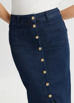 Liu Jo Falda de denim con botones-Mujer Faldas