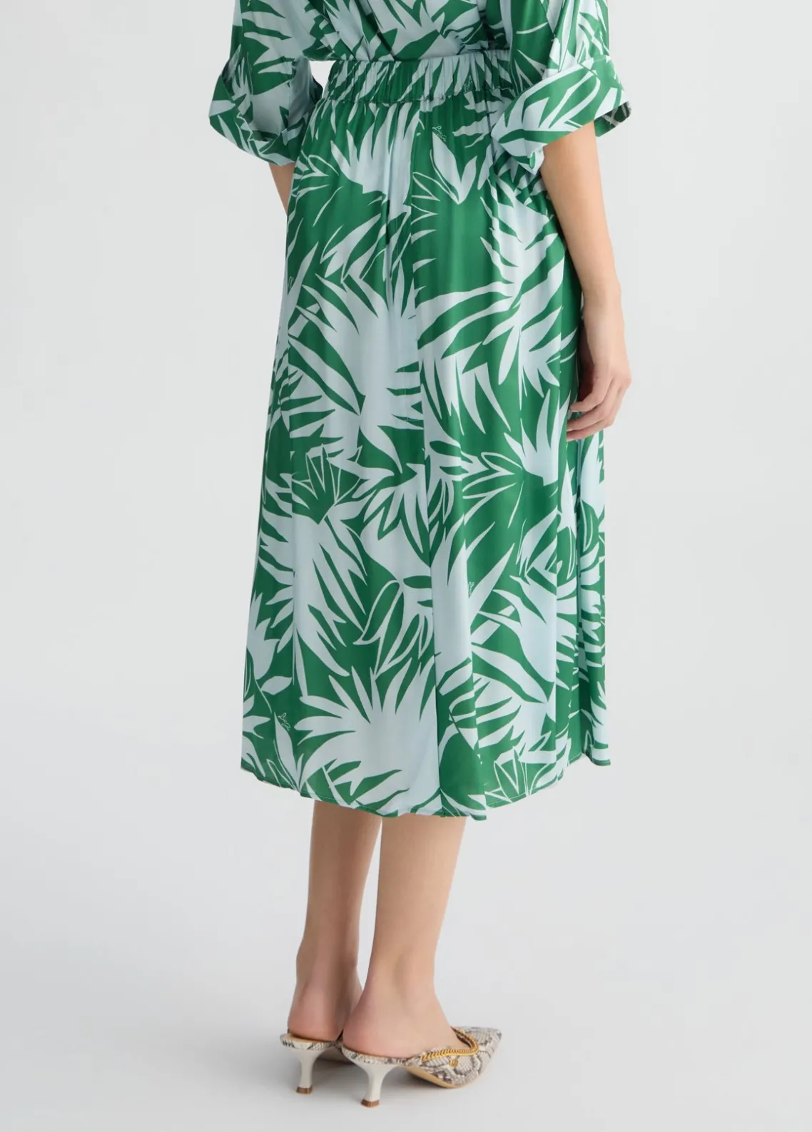 Liu Jo Falda de raso estampada-Mujer Faldas