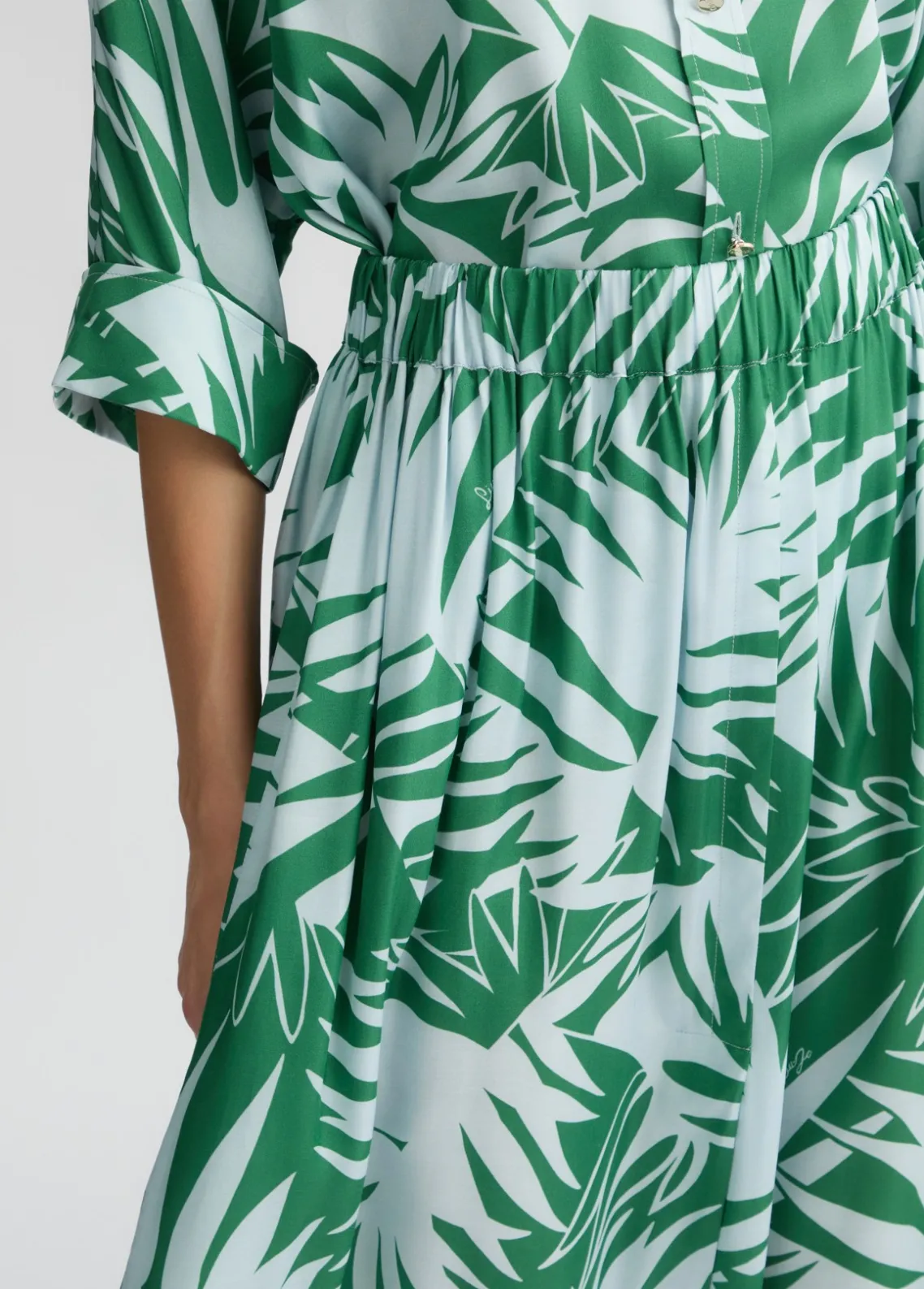 Liu Jo Falda de raso estampada-Mujer Faldas