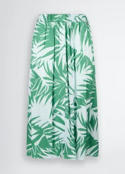 Liu Jo Falda de raso estampada-Mujer Faldas