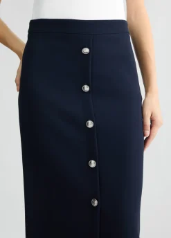 Liu Jo Falda midi con botones-Mujer Faldas|Tailleur