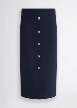 Liu Jo Falda midi con botones-Mujer Faldas|Tailleur