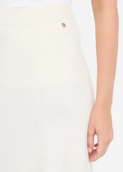 Liu Jo Falda midi de punto con lentejuelas-Mujer Faldas