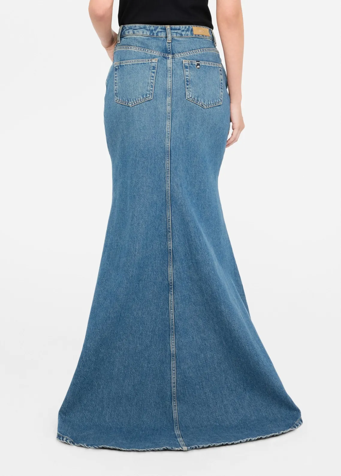 Liu Jo Falda sirena de denim-Mujer Vaqueros Campana