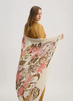Liu Jo Fular con lurex® con estampado floral-Mujer Bufandas Y Pañuelos