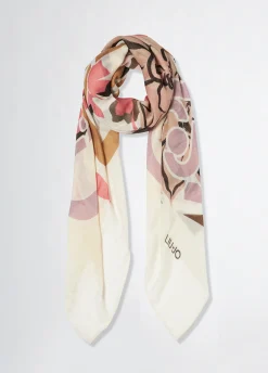 Liu Jo Fular con lurex® con estampado floral-Mujer Bufandas Y Pañuelos