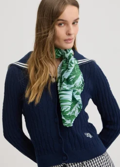 Liu Jo Fular plisado estampado-Mujer Bufandas Y Pañuelos