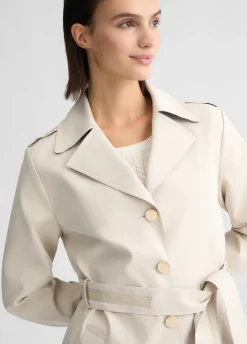 Liu Jo Gabardina con cinturón-Mujer Abrigos Y Chalecos