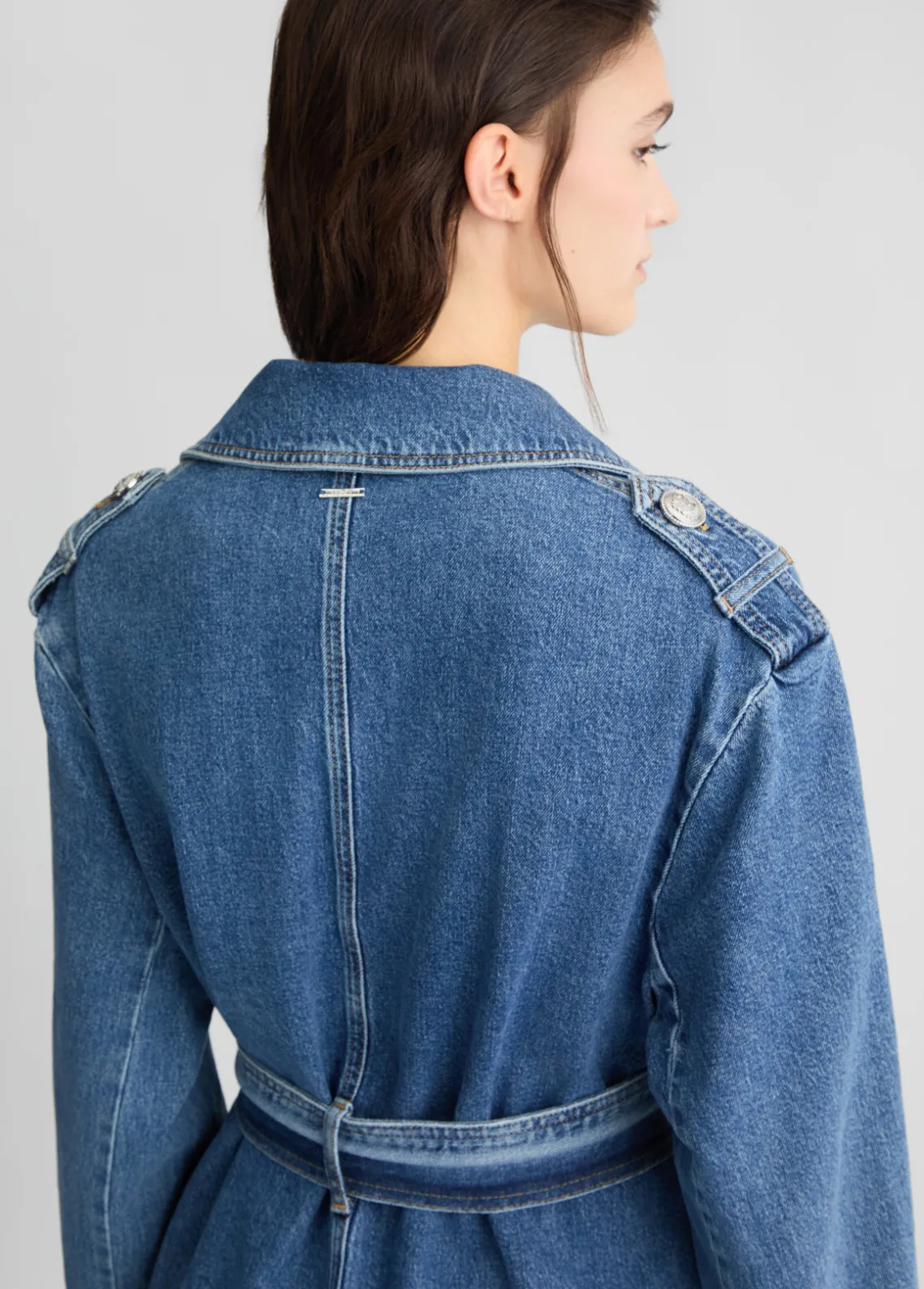 Liu Jo Gabardina vaquera-Mujer Abrigos Y Chalecos|Chaquetas
