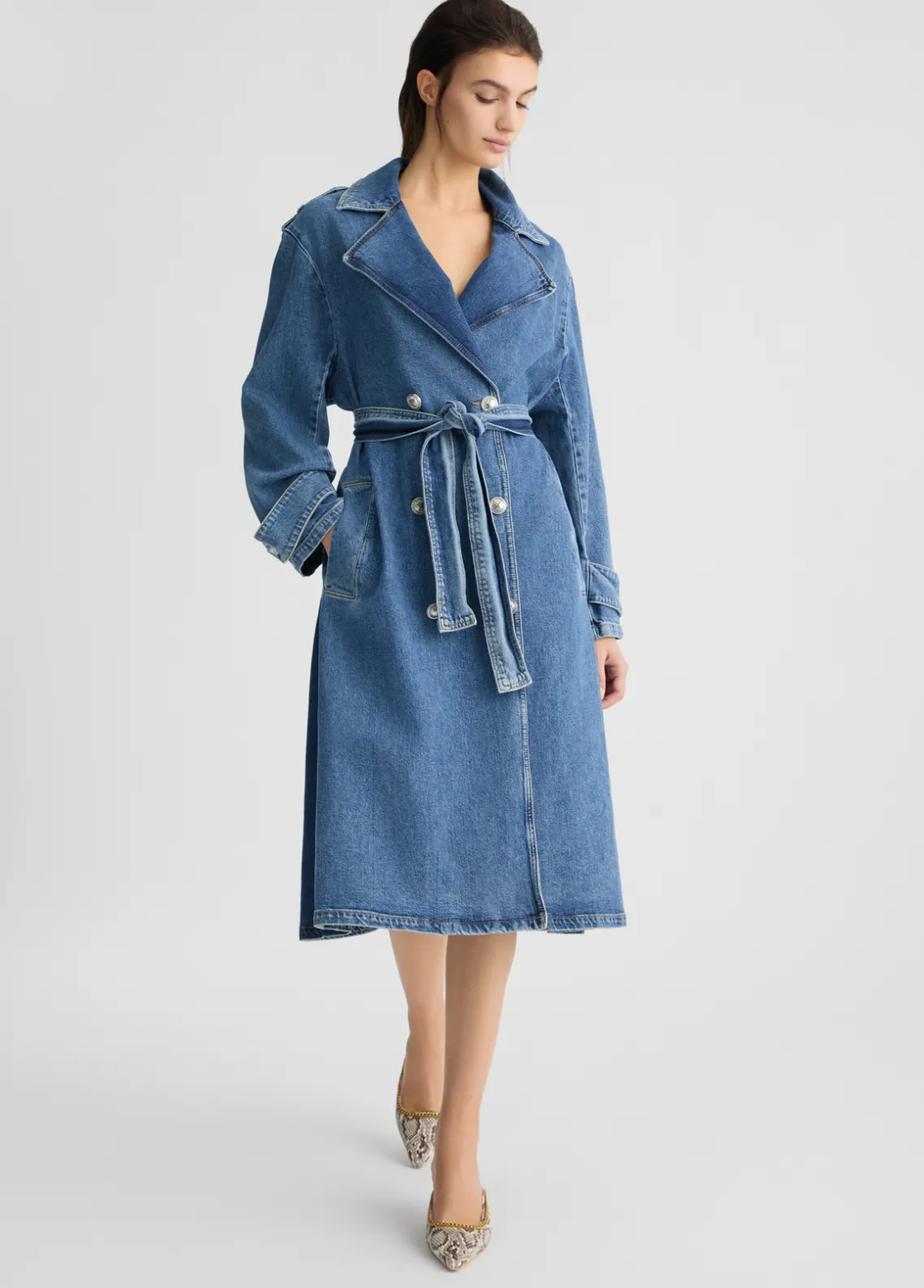 Liu Jo Gabardina vaquera-Mujer Abrigos Y Chalecos|Chaquetas