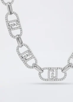 Liu Jo Gargantilla con monograma con brillantitos-Mujer Joyas