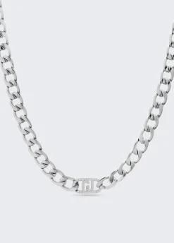 Liu Jo Gargantilla con monograma con brillantitos-Mujer Joyas