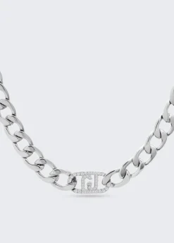 Liu Jo Gargantilla con monograma con brillantitos-Mujer Joyas
