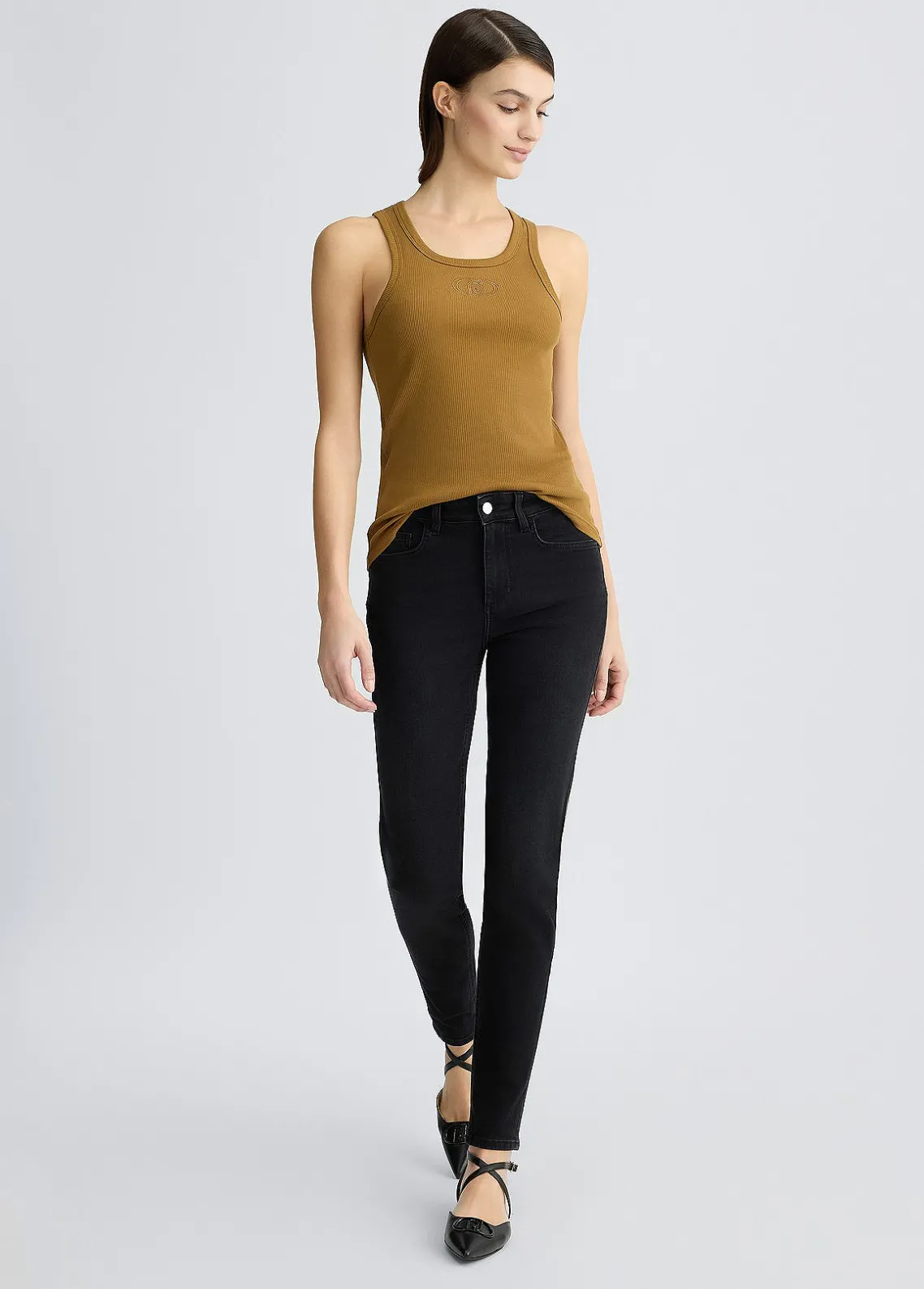Liu Jo Jeans ajustados con pedrería-Mujer Vaqueros Pitillo