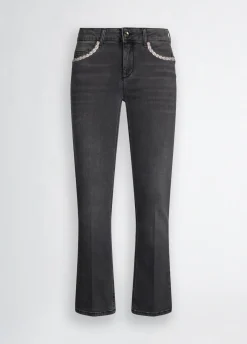 Liu Jo Jeans bootcut con strass-Mujer Vaqueros Pitillo