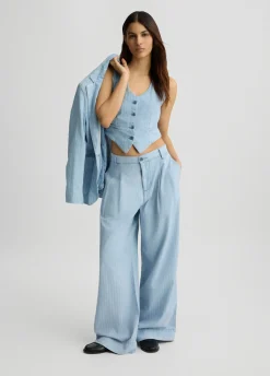 Liu Jo Jeans de raya diplomática-Mujer Vaqueros Rectos|Tailleur