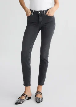 Liu Jo Jeans pitillo con pedrería-Mujer Vaqueros Pitillo