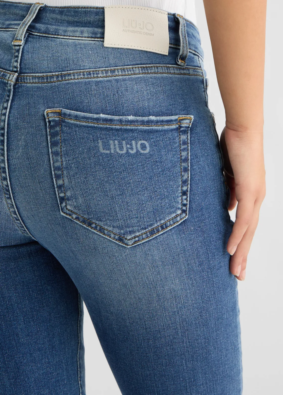 Liu Jo Jeans rectos de tiro alto-Mujer Vaqueros Rectos