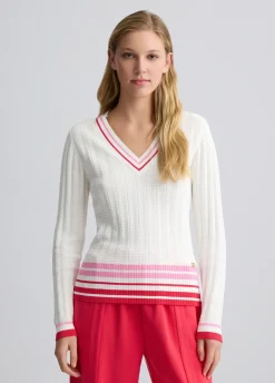 Liu Jo Jersey a rayas de color-Mujer Ropa Deportiva|Cárdigans Y Jerséis