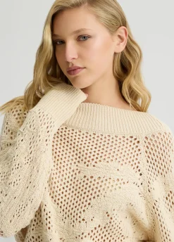 Liu Jo Jersey calado-Mujer Cárdigans Y Jerséis