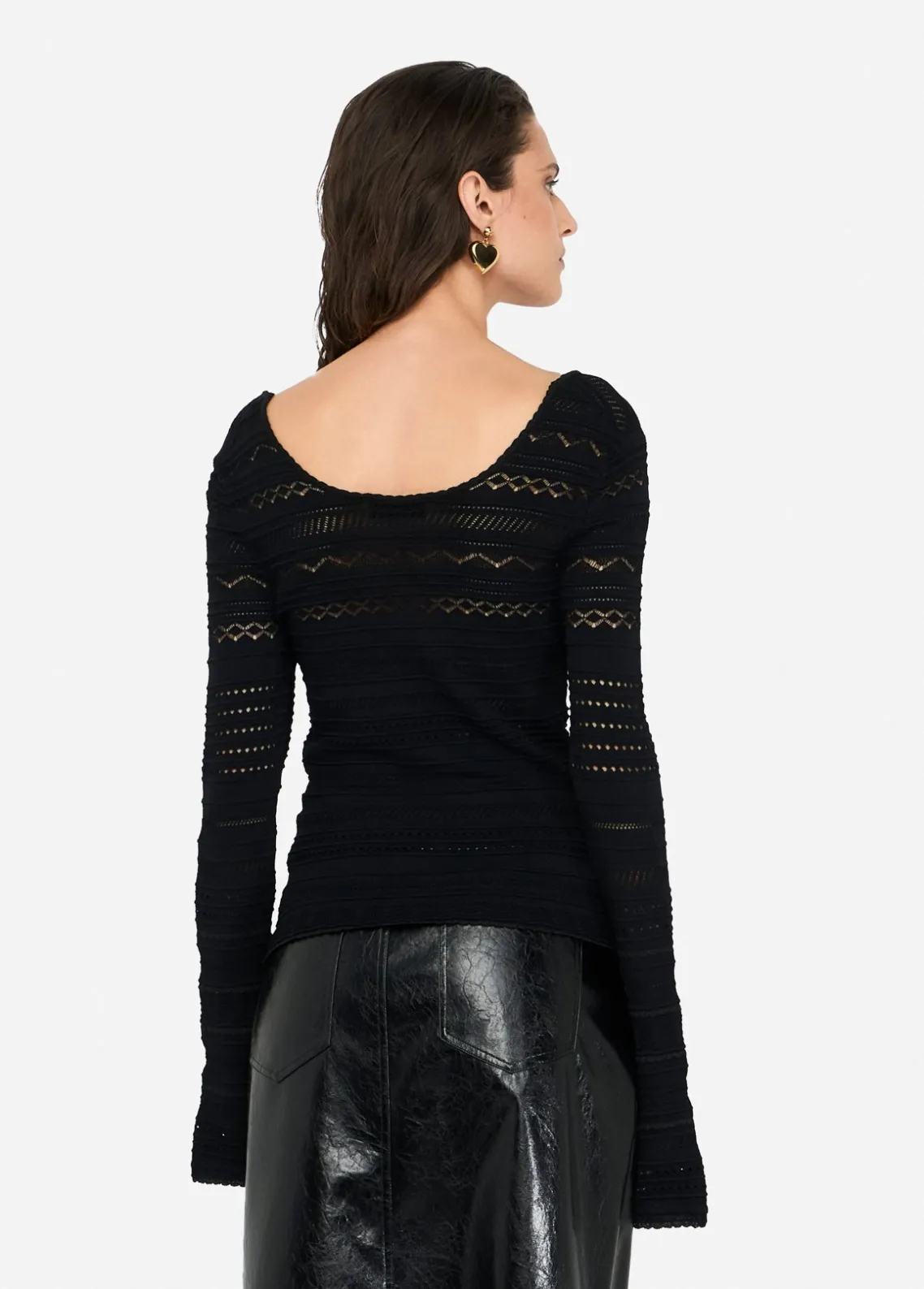 Liu Jo Jersey calado-Mujer Cárdigans Y Jerséis