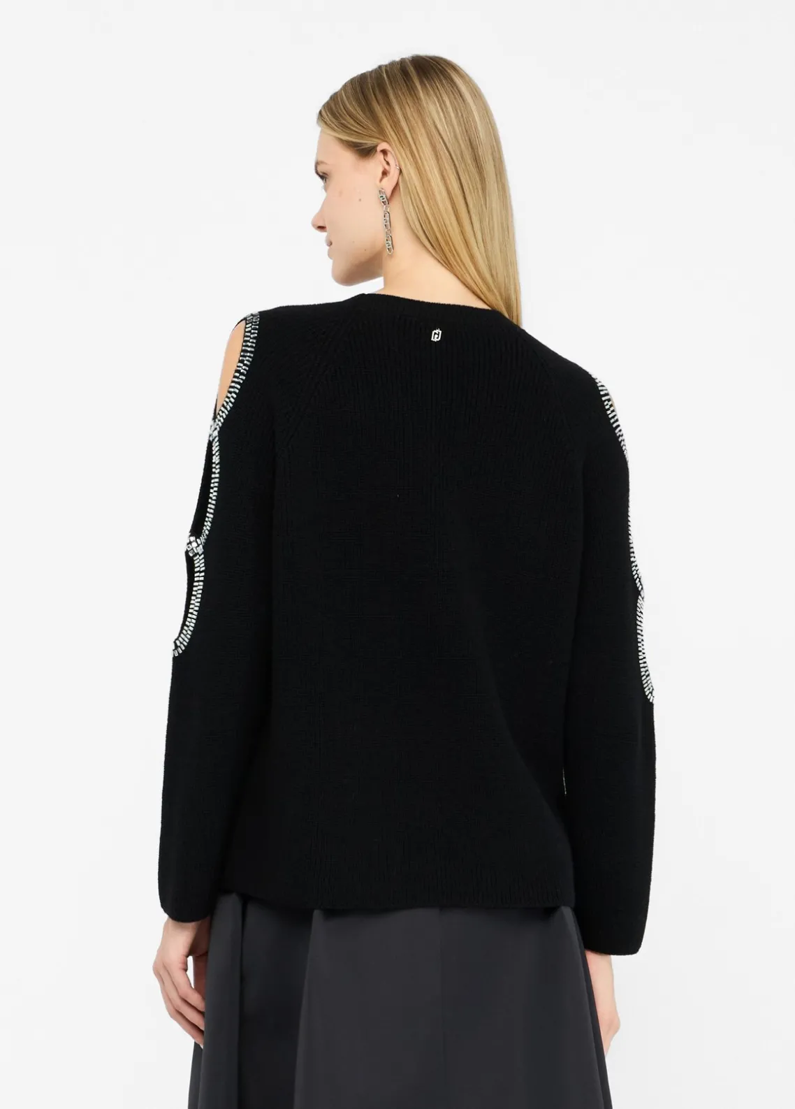 Liu Jo Jersey con abertura joya-Mujer Cárdigans Y Jerséis