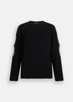 Liu Jo Jersey con abertura joya-Mujer Cárdigans Y Jerséis