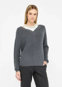 Liu Jo Jersey con bordados de pedrería-Mujer Cárdigans Y Jerséis