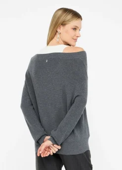 Liu Jo Jersey con bordados de pedrería-Mujer Cárdigans Y Jerséis