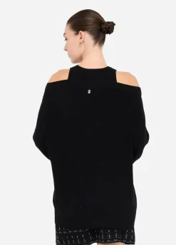 Liu Jo Jersey con bordados de pedrería-Mujer Cárdigans Y Jerséis