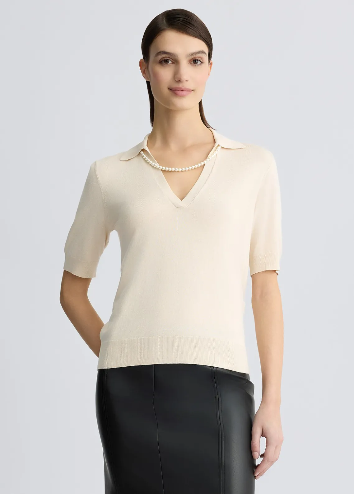 Liu Jo Jersey con collar-Mujer Cárdigans Y Jerséis