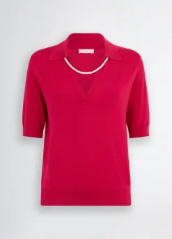 Liu Jo Jersey con collar-Mujer Cárdigans Y Jerséis