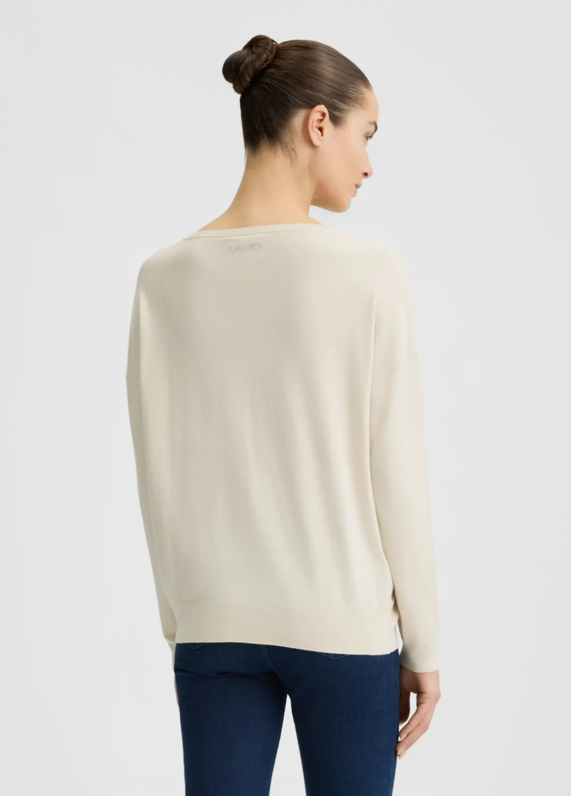 Liu Jo Jersey con collar-Mujer Cárdigans Y Jerséis