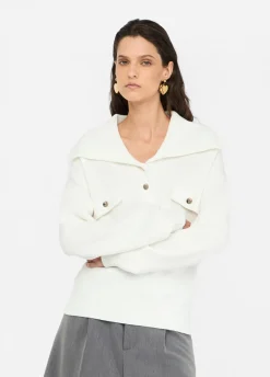 Liu Jo Jersey con cuello de gran tamaño-Mujer Cárdigans Y Jerséis