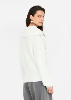 Liu Jo Jersey con cuello de gran tamaño-Mujer Cárdigans Y Jerséis