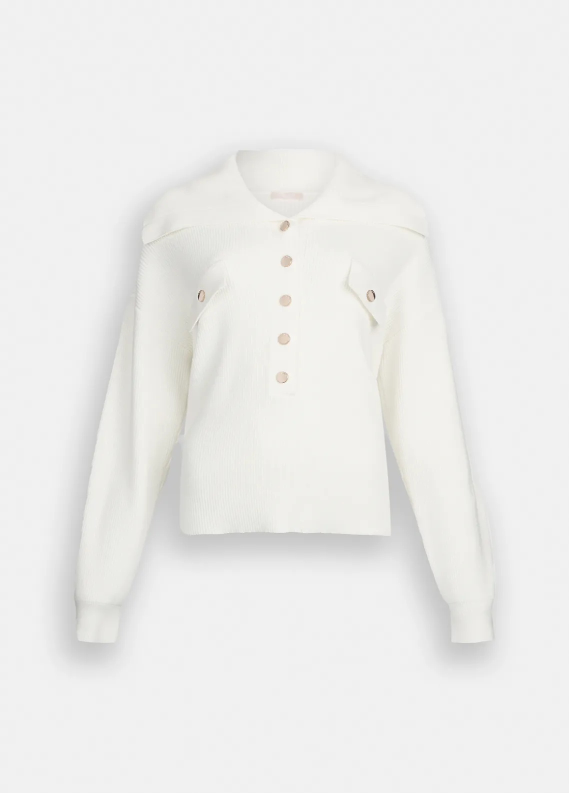 Liu Jo Jersey con cuello de gran tamaño-Mujer Cárdigans Y Jerséis