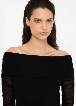 Liu Jo Jersey con escote bardot-Mujer Cárdigans Y Jerséis