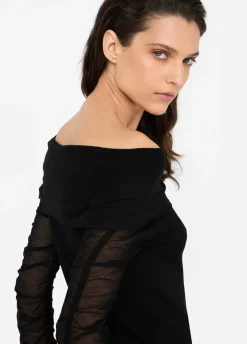 Liu Jo Jersey con escote bardot-Mujer Cárdigans Y Jerséis