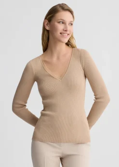 Liu Jo Jersey con escote de pico-Mujer Cárdigans Y Jerséis
