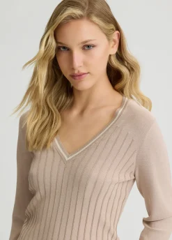 Liu Jo Jersey con escote de pico-Mujer Ropa Deportiva|Cárdigans Y Jerséis
