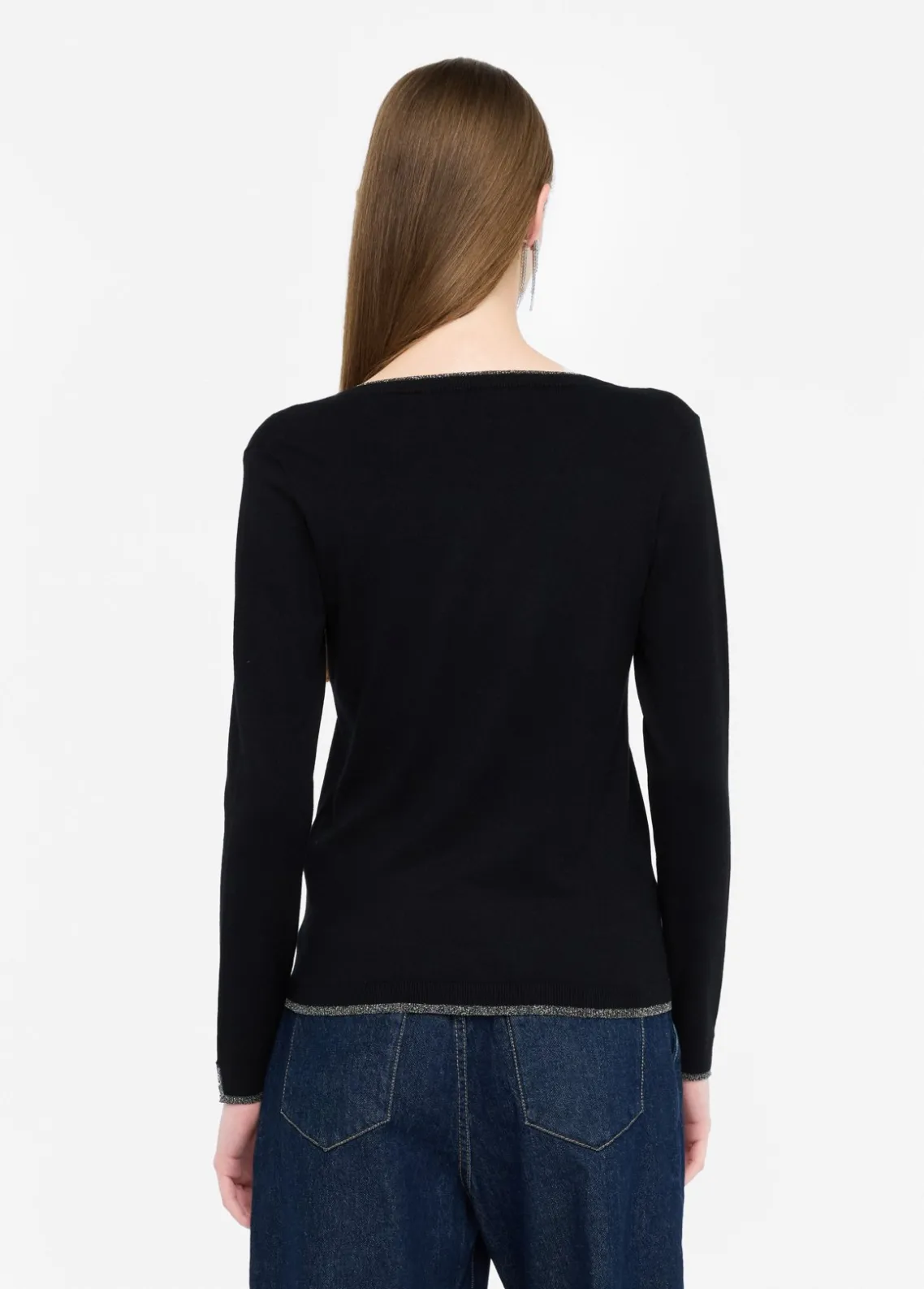 Liu Jo Jersey con escote de pico-Mujer Cárdigans Y Jerséis