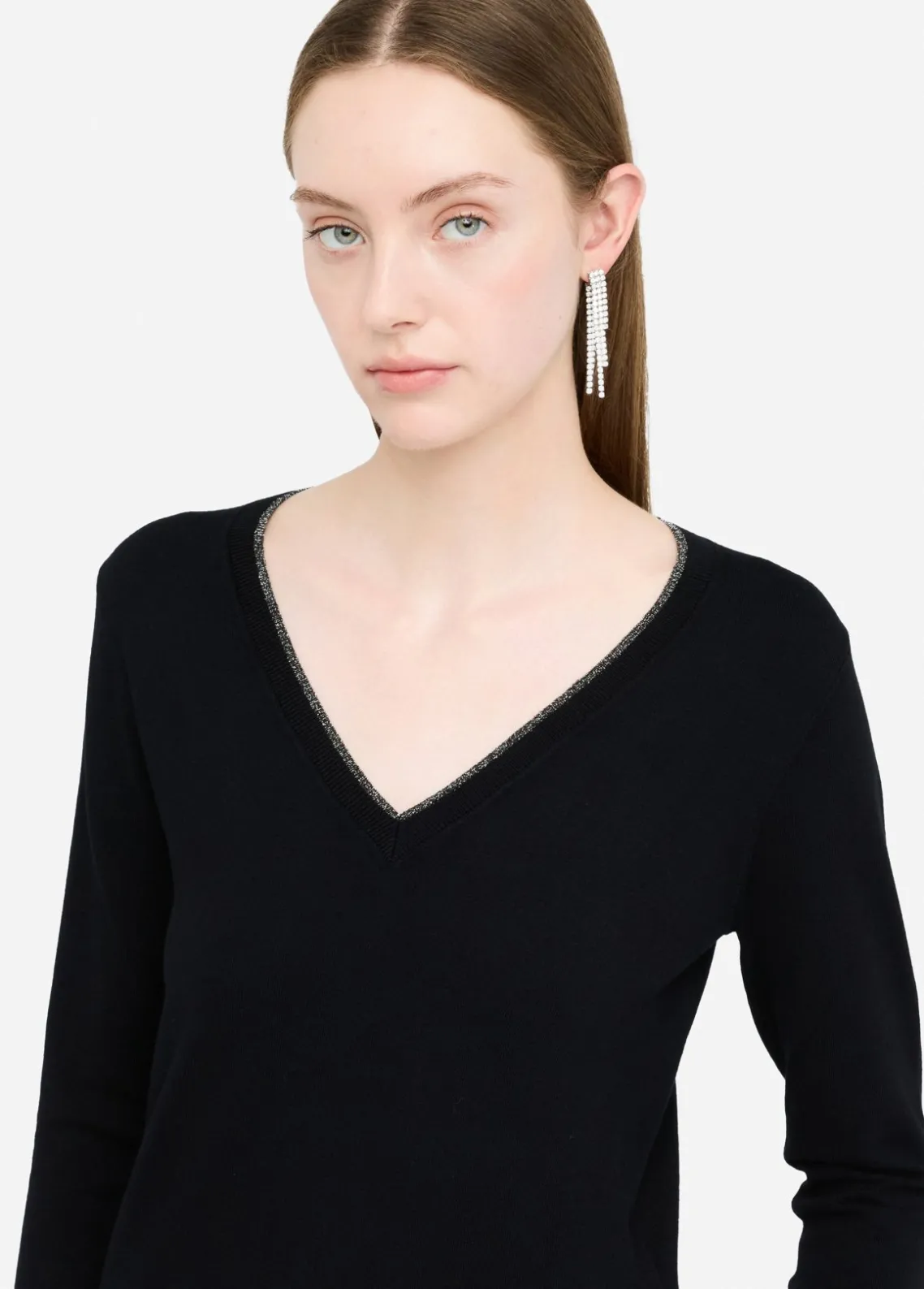 Liu Jo Jersey con escote de pico-Mujer Cárdigans Y Jerséis