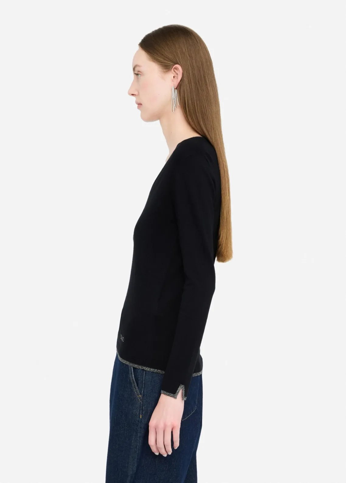 Liu Jo Jersey con escote de pico-Mujer Cárdigans Y Jerséis