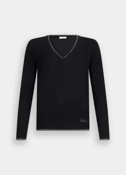 Liu Jo Jersey con escote de pico-Mujer Cárdigans Y Jerséis