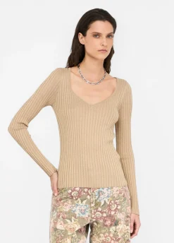 Liu Jo Jersey con escote de pico-Mujer Cárdigans Y Jerséis
